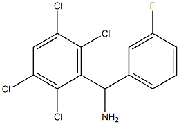 (3-fluorophenyl)(2,3,5,6-tetrachlorophenyl)methanamine Struktur