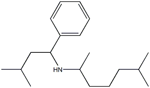 (3-methyl-1-phenylbutyl)(6-methylheptan-2-yl)amine Struktur