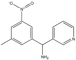 (3-methyl-5-nitrophenyl)(pyridin-3-yl)methanamine Struktur