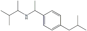 (3-methylbutan-2-yl)({1-[4-(2-methylpropyl)phenyl]ethyl})amine Struktur