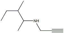 (3-methylpentan-2-yl)(prop-2-yn-1-yl)amine Struktur