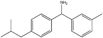 (3-methylphenyl)[4-(2-methylpropyl)phenyl]methanamine Struktur