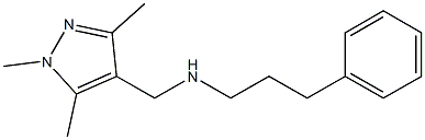 (3-phenylpropyl)[(1,3,5-trimethyl-1H-pyrazol-4-yl)methyl]amine Struktur