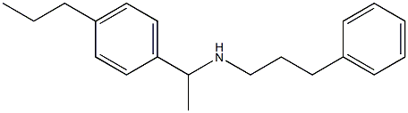 (3-phenylpropyl)[1-(4-propylphenyl)ethyl]amine Struktur