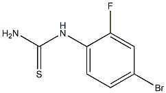 (4-bromo-2-fluorophenyl)thiourea Struktur