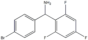 (4-bromophenyl)(2,4,6-trifluorophenyl)methanamine Struktur