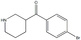 (4-bromophenyl)(piperidin-3-yl)methanone Struktur