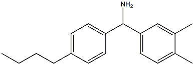 (4-butylphenyl)(3,4-dimethylphenyl)methanamine Struktur