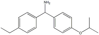 (4-ethylphenyl)[4-(propan-2-yloxy)phenyl]methanamine Struktur