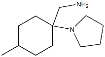 (4-methyl-1-pyrrolidin-1-ylcyclohexyl)methylamine Struktur