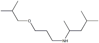 (4-methylpentan-2-yl)[3-(2-methylpropoxy)propyl]amine Struktur