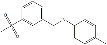 (4-methylphenyl)[3-(methylsulfonyl)phenyl]methylamine Struktur