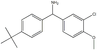 (4-tert-butylphenyl)(3-chloro-4-methoxyphenyl)methanamine Struktur