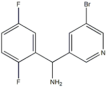 (5-bromopyridin-3-yl)(2,5-difluorophenyl)methanamine Struktur