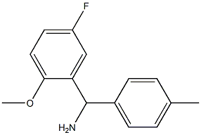 (5-fluoro-2-methoxyphenyl)(4-methylphenyl)methanamine Struktur