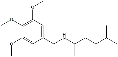 (5-methylhexan-2-yl)[(3,4,5-trimethoxyphenyl)methyl]amine Struktur