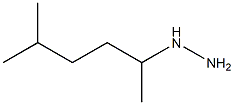 (5-methylhexan-2-yl)hydrazine Struktur