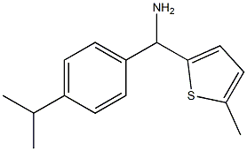 (5-methylthiophen-2-yl)[4-(propan-2-yl)phenyl]methanamine Struktur