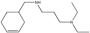 (cyclohex-3-en-1-ylmethyl)[3-(diethylamino)propyl]amine Struktur