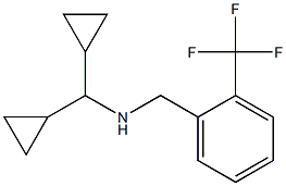 (dicyclopropylmethyl)({[2-(trifluoromethyl)phenyl]methyl})amine Struktur