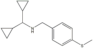 (dicyclopropylmethyl)({[4-(methylsulfanyl)phenyl]methyl})amine Struktur