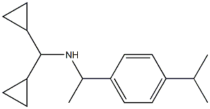 (dicyclopropylmethyl)({1-[4-(propan-2-yl)phenyl]ethyl})amine Struktur