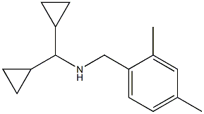 (dicyclopropylmethyl)[(2,4-dimethylphenyl)methyl]amine Struktur