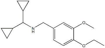 (dicyclopropylmethyl)[(4-ethoxy-3-methoxyphenyl)methyl]amine Struktur