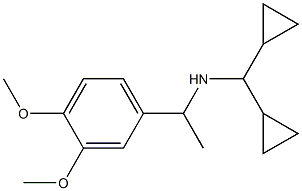 (dicyclopropylmethyl)[1-(3,4-dimethoxyphenyl)ethyl]amine Struktur