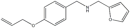 (furan-2-ylmethyl)({[4-(prop-2-en-1-yloxy)phenyl]methyl})amine Struktur