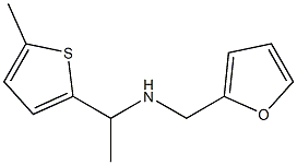 (furan-2-ylmethyl)[1-(5-methylthiophen-2-yl)ethyl]amine Struktur