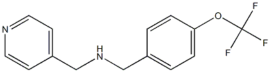 (pyridin-4-ylmethyl)({[4-(trifluoromethoxy)phenyl]methyl})amine Struktur