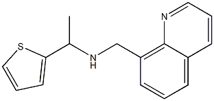 (quinolin-8-ylmethyl)[1-(thiophen-2-yl)ethyl]amine Struktur