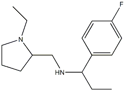 [(1-ethylpyrrolidin-2-yl)methyl][1-(4-fluorophenyl)propyl]amine Struktur