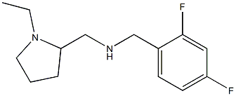 [(2,4-difluorophenyl)methyl][(1-ethylpyrrolidin-2-yl)methyl]amine Struktur