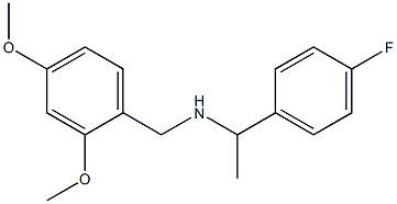 [(2,4-dimethoxyphenyl)methyl][1-(4-fluorophenyl)ethyl]amine Struktur