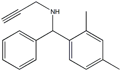 [(2,4-dimethylphenyl)(phenyl)methyl](prop-2-yn-1-yl)amine Struktur