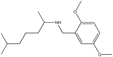 [(2,5-dimethoxyphenyl)methyl](6-methylheptan-2-yl)amine Struktur