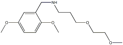 [(2,5-dimethoxyphenyl)methyl][3-(2-methoxyethoxy)propyl]amine Struktur