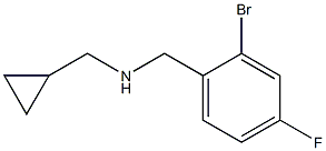 [(2-bromo-4-fluorophenyl)methyl](cyclopropylmethyl)amine Struktur