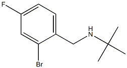 [(2-bromo-4-fluorophenyl)methyl](tert-butyl)amine Struktur