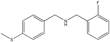 [(2-fluorophenyl)methyl]({[4-(methylsulfanyl)phenyl]methyl})amine Struktur