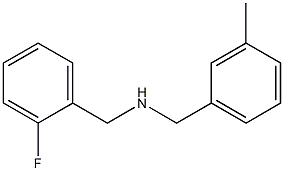 [(2-fluorophenyl)methyl][(3-methylphenyl)methyl]amine Struktur