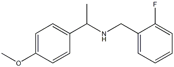 [(2-fluorophenyl)methyl][1-(4-methoxyphenyl)ethyl]amine Struktur