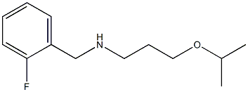 [(2-fluorophenyl)methyl][3-(propan-2-yloxy)propyl]amine Struktur