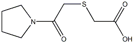 [(2-oxo-2-pyrrolidin-1-ylethyl)thio]acetic acid Struktur