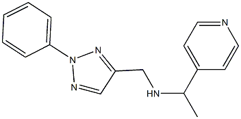 [(2-phenyl-2H-1,2,3-triazol-4-yl)methyl][1-(pyridin-4-yl)ethyl]amine Struktur