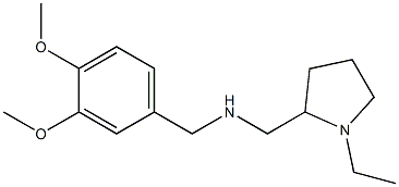 [(3,4-dimethoxyphenyl)methyl][(1-ethylpyrrolidin-2-yl)methyl]amine Struktur