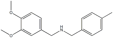 [(3,4-dimethoxyphenyl)methyl][(4-methylphenyl)methyl]amine Struktur