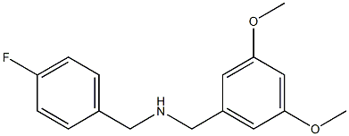 [(3,5-dimethoxyphenyl)methyl][(4-fluorophenyl)methyl]amine Struktur